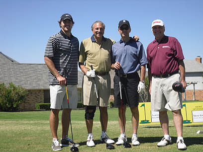 Golfers posing