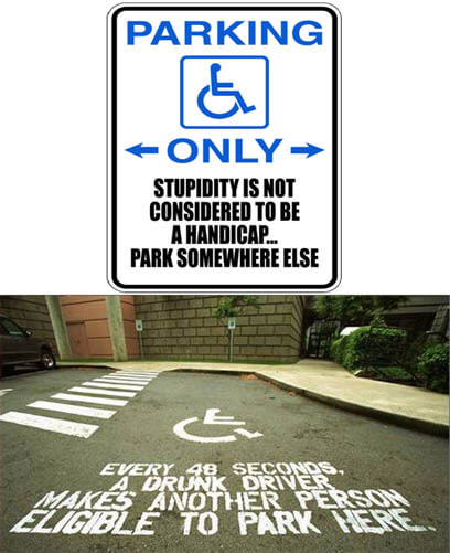 Parking signs